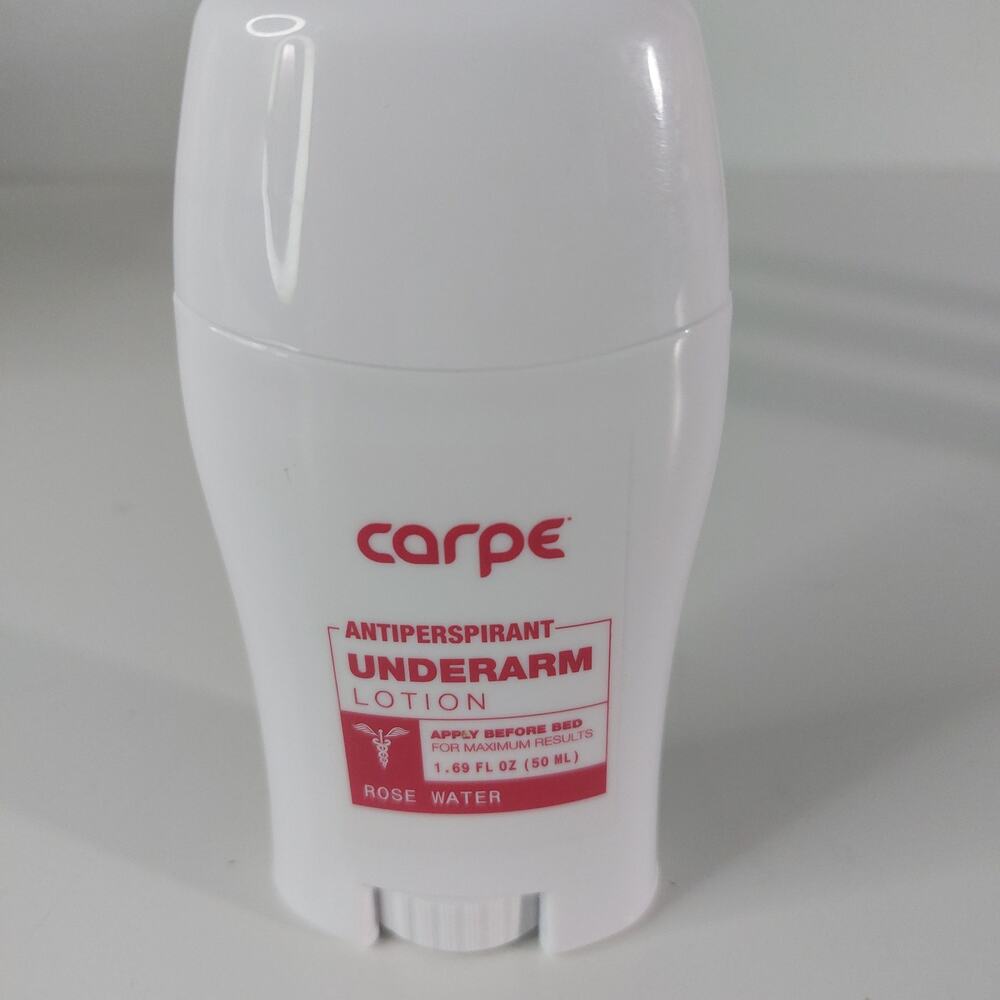 Carpe Rose Water Underarm Antiperspirant Lotion 1.69 oz Sealed New Retired